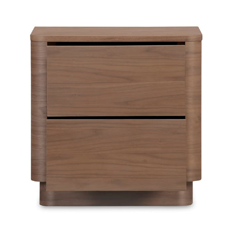 Modern European furniture - 2-Drawer Wooden Tall Nightstand - www.oroa.com