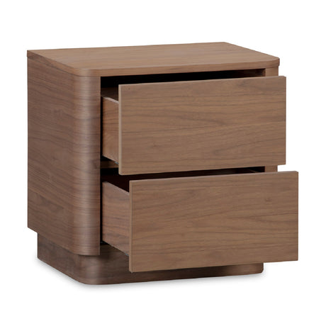 Modern European furniture - 2-Drawer Wooden Tall Nightstand - www.oroa.com