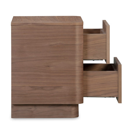 Modern European furniture - 2-Drawer Wooden Tall Nightstand - www.oroa.com