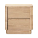 Modern European furniture - 2-Drawer Wooden Tall Nightstand - www.oroa.com