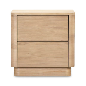 Modern European furniture - 2-Drawer Wooden Tall Nightstand - www.oroa.com