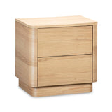 Modern European furniture - 2-Drawer Wooden Tall Nightstand - www.oroa.com