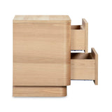 Modern European furniture - 2-Drawer Wooden Tall Nightstand - www.oroa.com