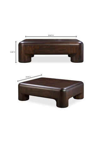 Brown Acacia Coffee Table | Novi Living Rowan | Oroa.com