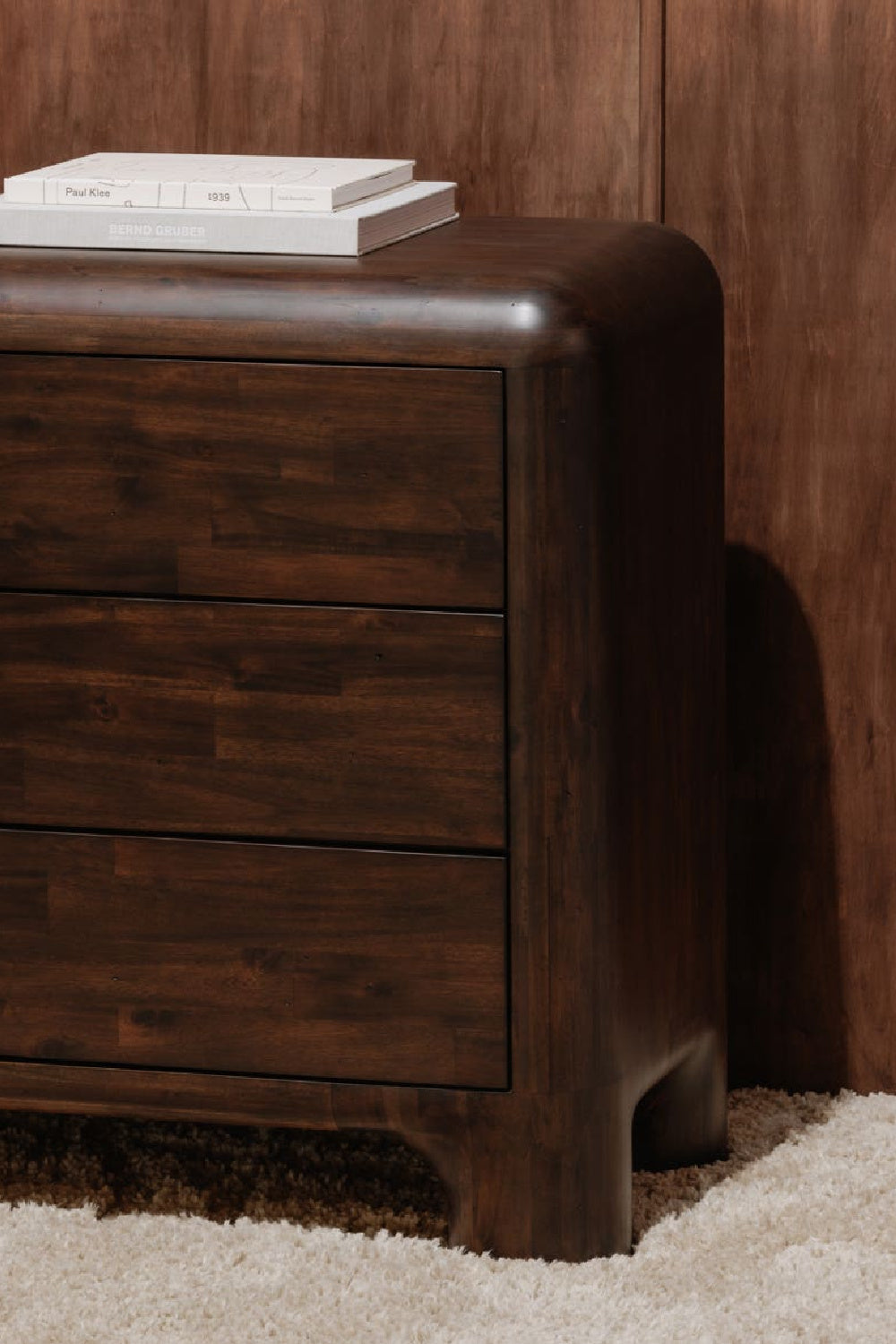 Modern European furniture - Brown Acacia 6-Drawer Dresser - www.oroa.com