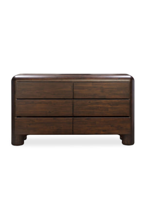 Modern European furniture - Brown Acacia 6-Drawer Dresser - www.oroa.com