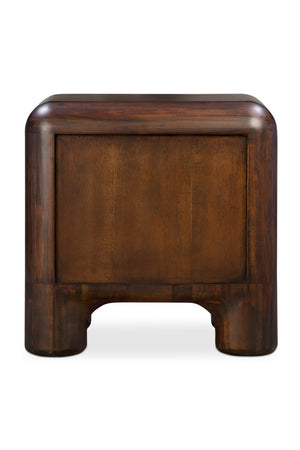 Brown Acacia 2-Drawer Nightstand | Novi Living Rowan | Oroa.com