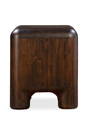 Brown Acacia 2-Drawer Nightstand | Novi Living Rowan | Oroa.com