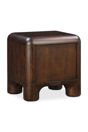 Brown Acacia 2-Drawer Nightstand | Novi Living Rowan | Oroa.com