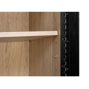 Modern European furniture - Black Solid Ash Tall Cabinet - www.oroa.com