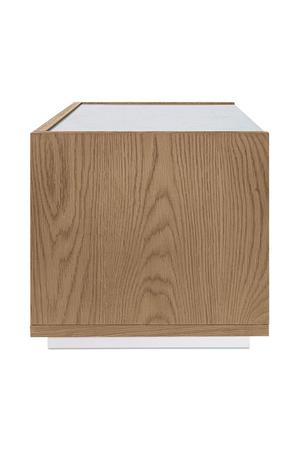 2-Drawer Solid Oak Nightstand | Novi Living Ashcroft | Oroa.com