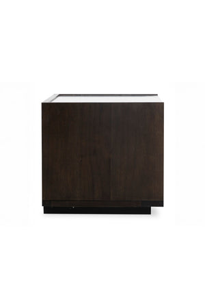 Modern European furniture - Acacia Veneer 2-Drawer Nightstand - www.oroa.com