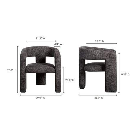 Modern European furniture - Modern 3-Legged Dining Chair - www.oroa.com