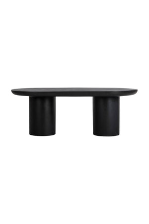 Modern European furniture - Black Indoor/Outdoor Oval Dining Table - www.oroa.com