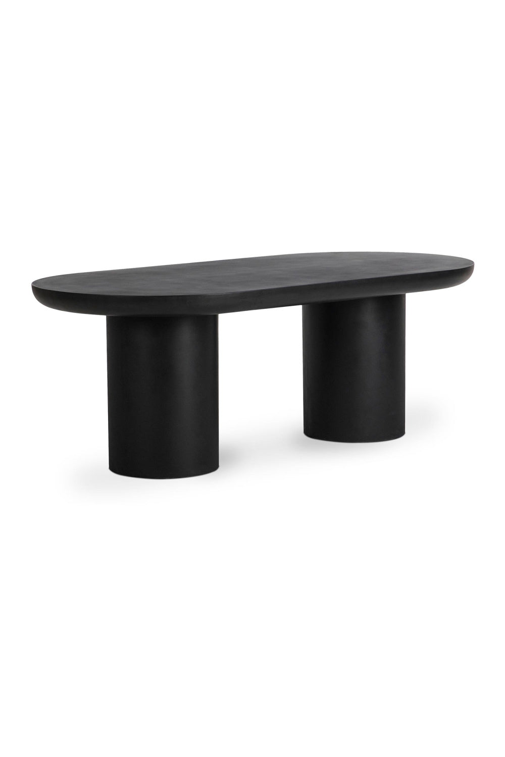 Modern European furniture - Black Indoor/Outdoor Oval Dining Table - www.oroa.com