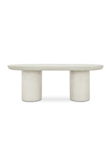 Modern European furniture - Cream Concrete Dining Table - www.oroa.com