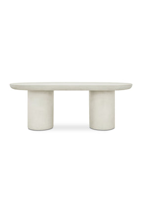 Modern European furniture - Cream Concrete Dining Table - www.oroa.com
