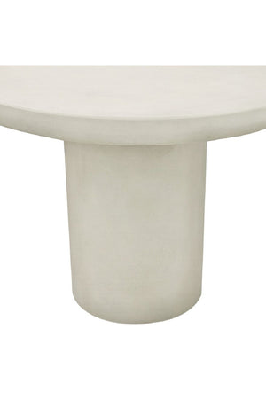Cream Concrete Dining Table | Novi Living Rocca