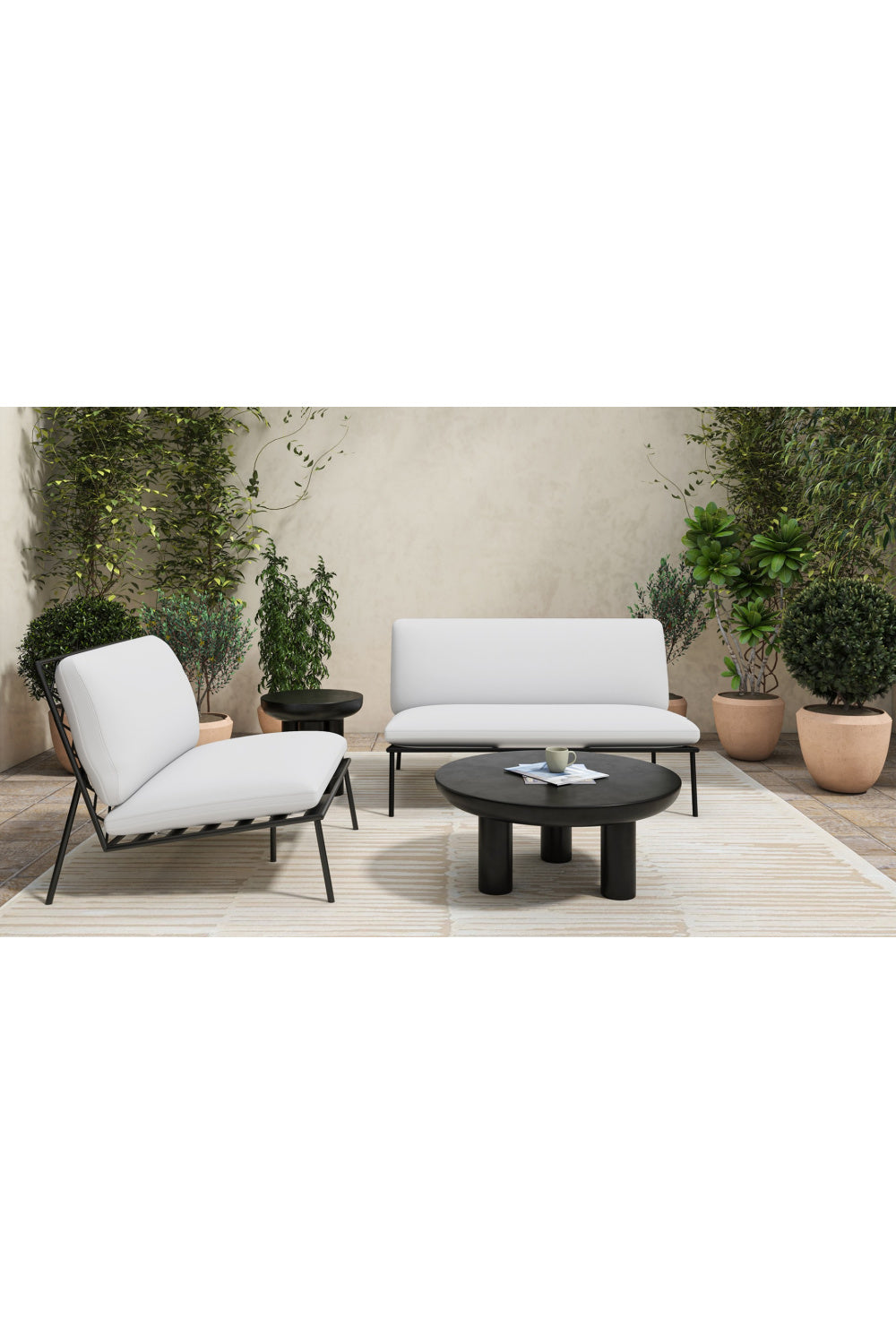 Modern European furniture - Indoor/Outdoor Concrete Coffee Table - www.oroa.com