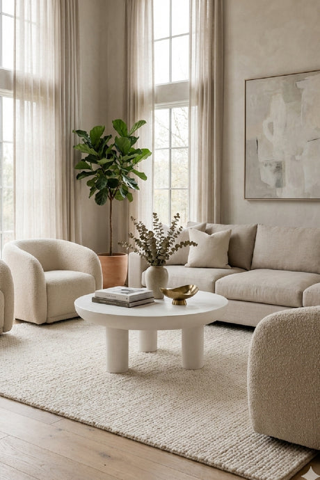 Indoor/Outdoor Concrete Coffee Table | Novi Living Rocca