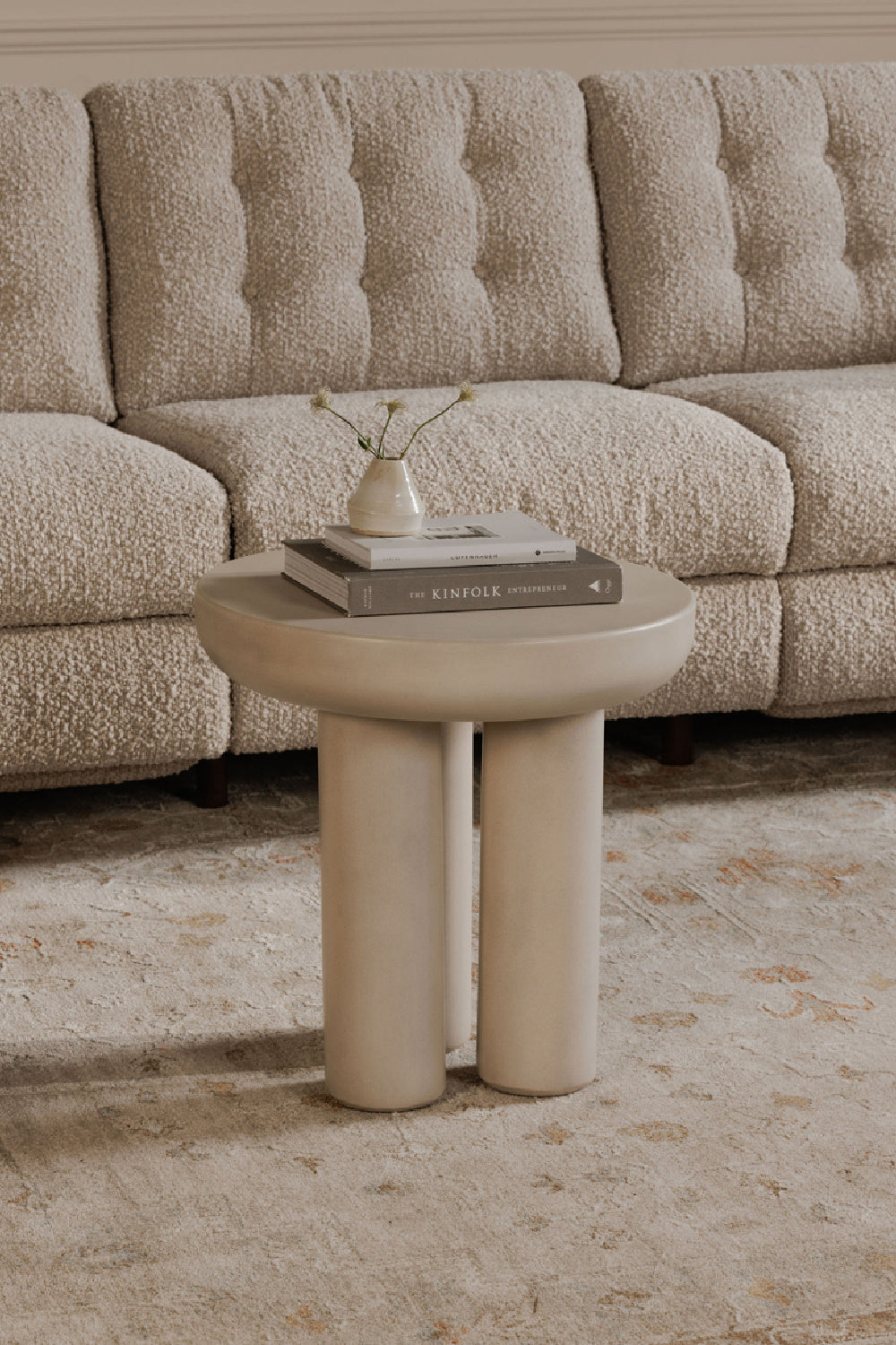 Modern European furniture - Indoor/Outdoor Concrete Side Table - www.oroa.com