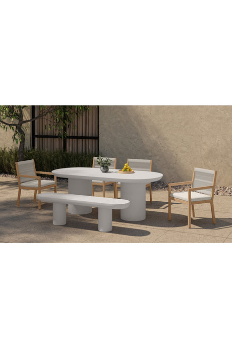 Modern European furniture - Indoor/Outdoor Concrete Bench - www.oroa.com