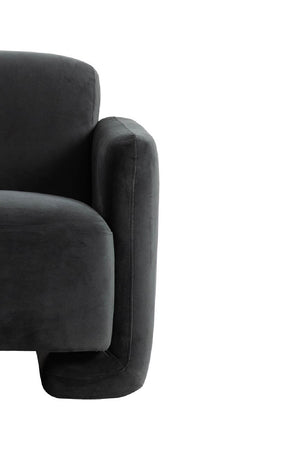Gray Upholstered Accent Chair | Novi Living Fallon | Oroa.com