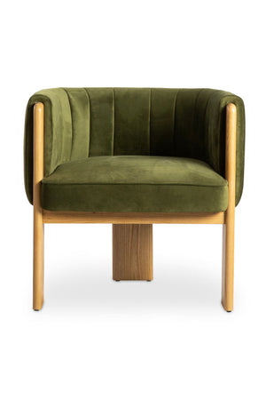 Green Curved Accent Chair | Novi Living Sofi | Oroa.com