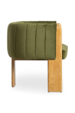 Green Curved Accent Chair | Novi Living Sofi | Oroa.com