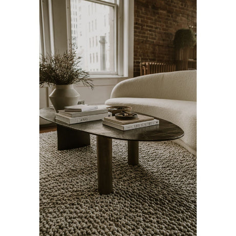 Modern European furniture - Oval Aluminum Coffee Table - www.oroa.com