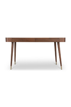 Walnut Wood 2-Drawer Desk | NV Gallery Vinyle | Oroa.com