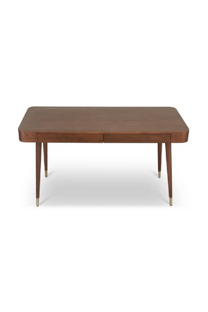 Walnut Wood 2-Drawer Desk | NV Gallery Vinyle | Oroa.com