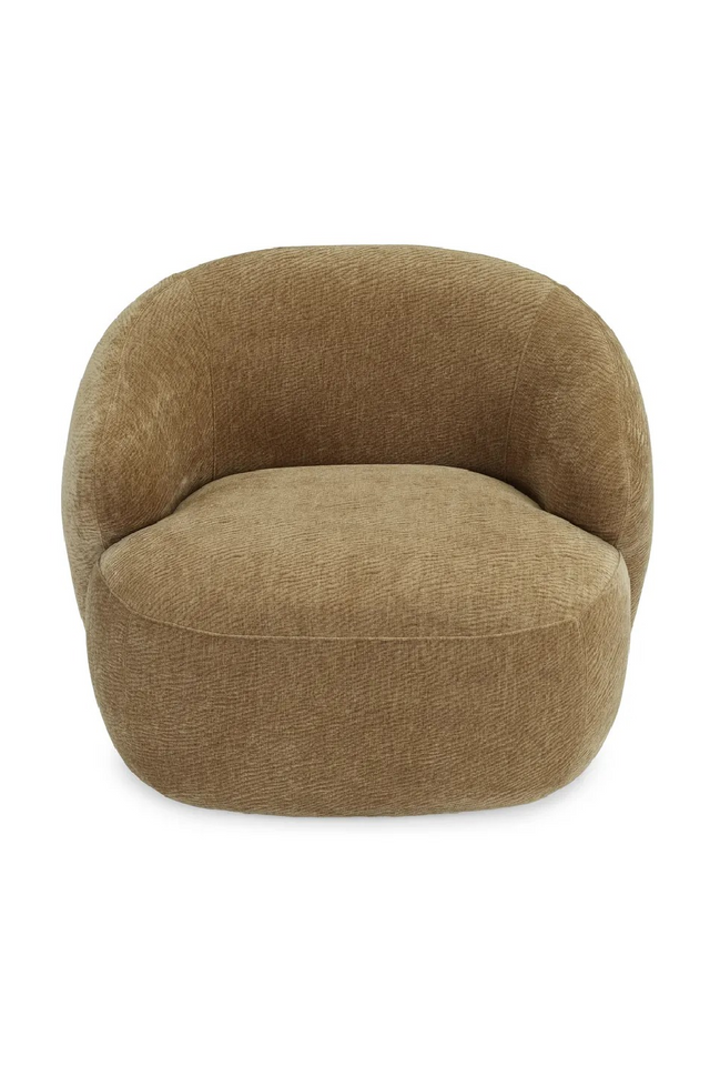 Brown Curved Lounge Chair | NV Gallery Aspen | Oroa.com