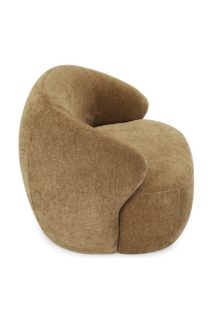 Brown Curved Lounge Chair | NV Gallery Aspen | Oroa.com
