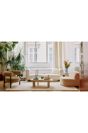 Curved Wood Frame Armchair | NV Gallery Carol | Oroa.com