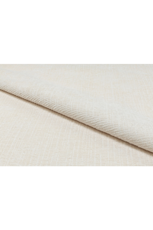 Cream Tweed Curved Accent Chair | NV Gallery Chuck | Oroa.com