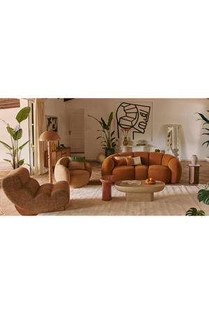 Scalloped Modular Lounge Chair | NV Gallery Cozy | Oroa.com