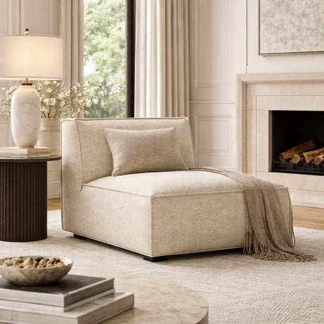   Beige Tweed Modular Chair | Oroa.com