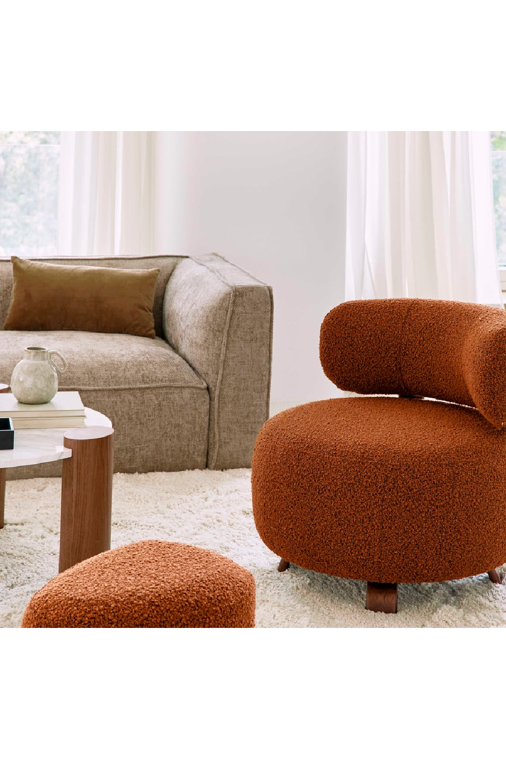 Round Accent Chair | NV Gallery Plato | Oroa.com