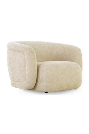 Curved Plush Lounge Chair | NV Gallery Volta | Oroa.com