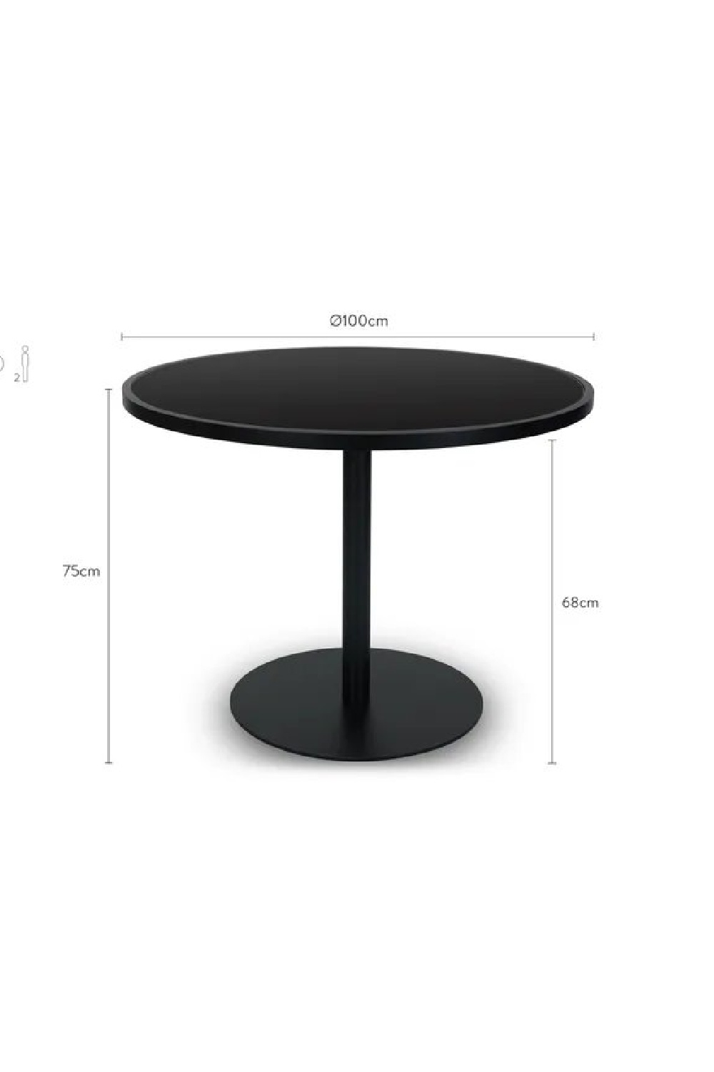 Black Glass Outdoor Dining Table | NV Gallery Echo | Oroa.com
