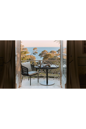 Black Glass Outdoor Dining Table | NV Gallery Echo | Oroa.com