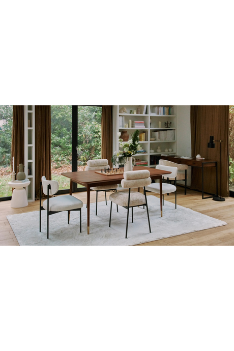 Rectangular Walnut Dining Table | NV Gallery Vinyle | Oroa.com