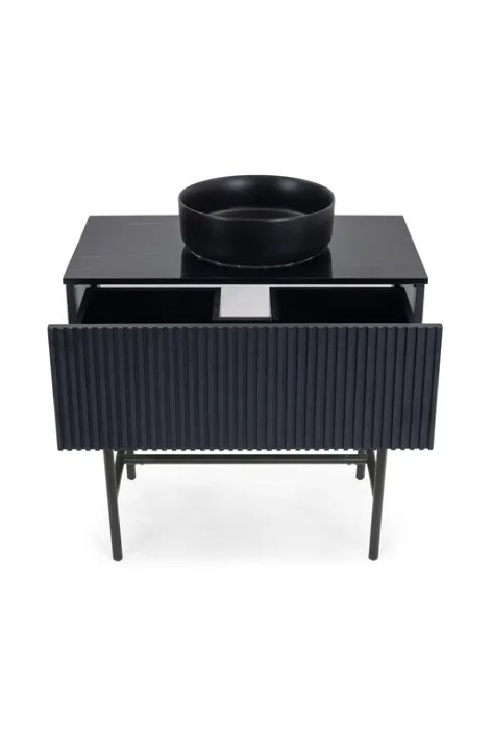 Black Striated Wood Vanity Unit | NV Gallery Division | Oroa.com