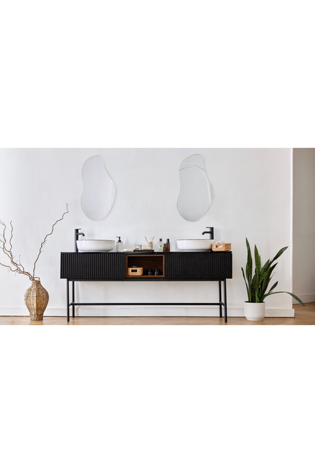 Black Ash Wood Vanity Unit | NV Gallery Hendrix | Oroa.com