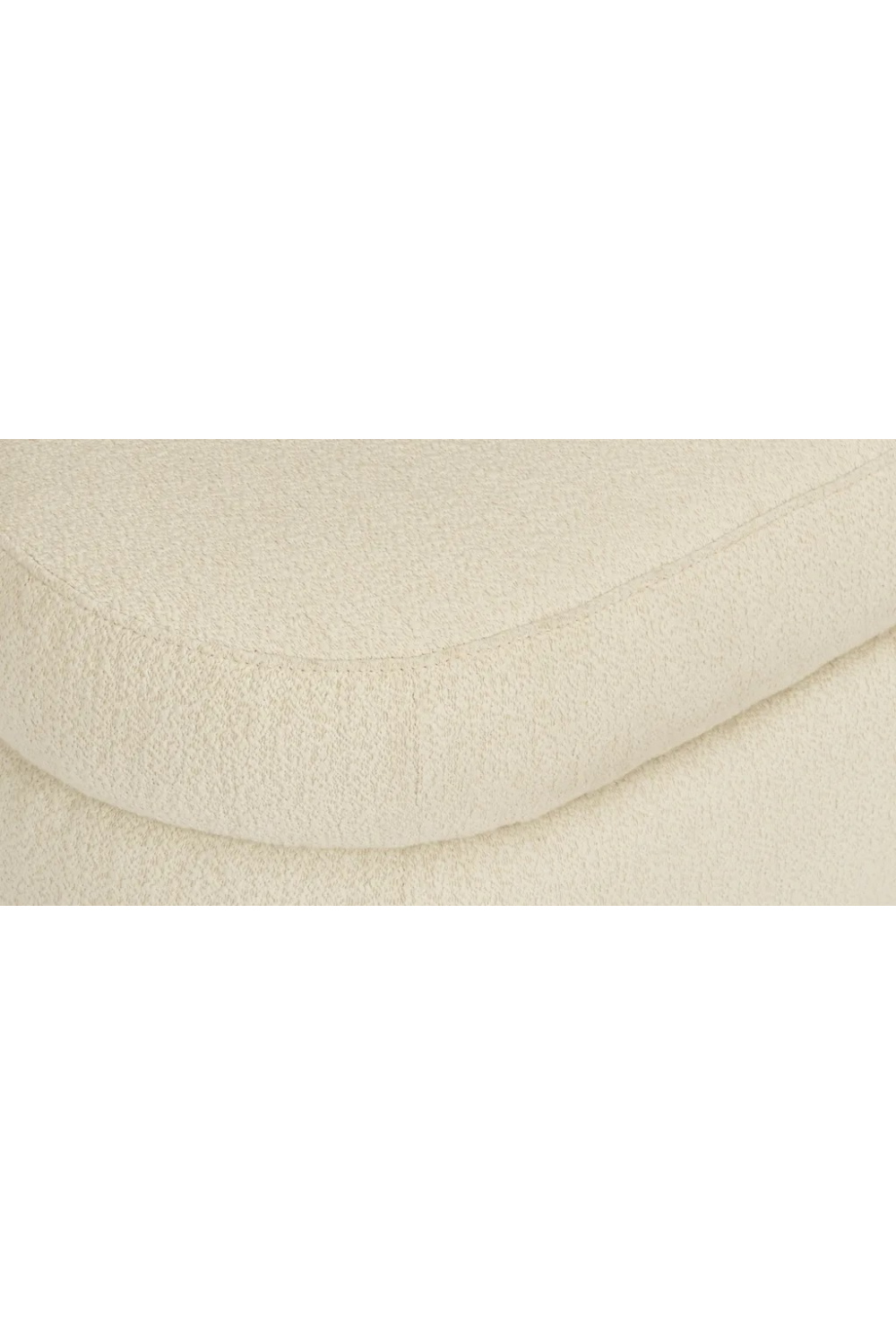 White Bouclé Bench | NV Gallery Mosso | Oroa.com