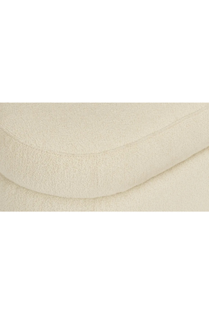 White Bouclé Bench | NV Gallery Mosso | Oroa.com