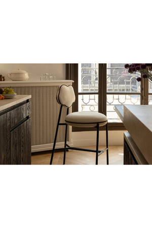 Organic-Shaped Back Bar Stool | NV Gallery Arty | Oroa.com