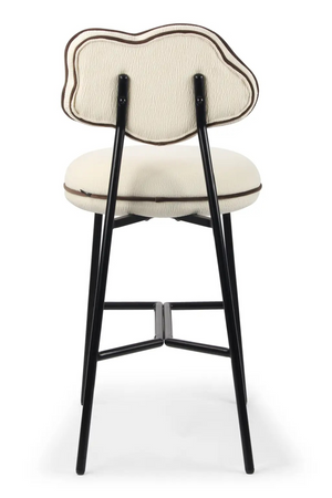 Organic-Shaped Back Bar Stool | NV Gallery Arty | Oroa.com
