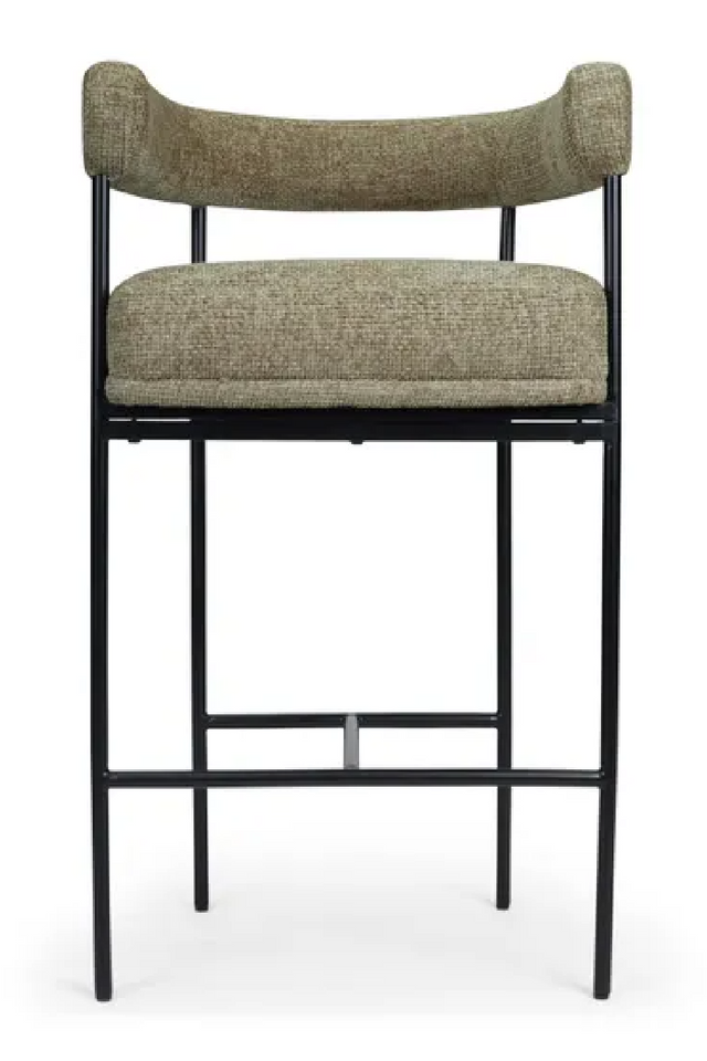 Metal Framed Curved Bar Stool | NV Gallery Arcade | Oroa.com